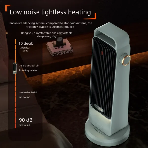 Electric Heater, Portable, 2000w, PTC, 3-speed - view 5