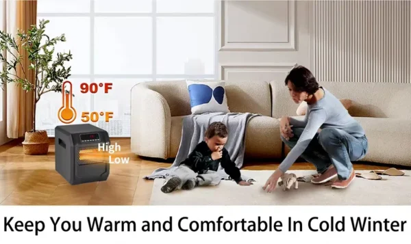 Electric Heater, Portable, Fire resistance ABS - view 3