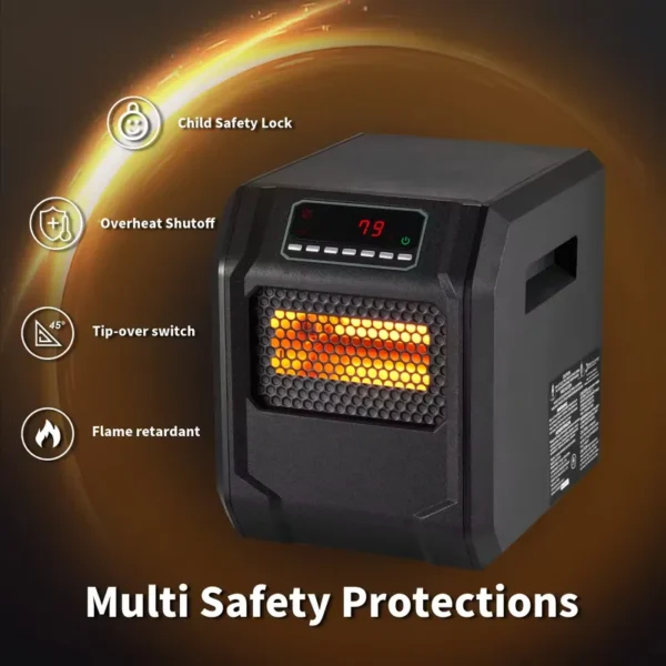 Electric Heater, Portable, Fire resistance ABS - view 4