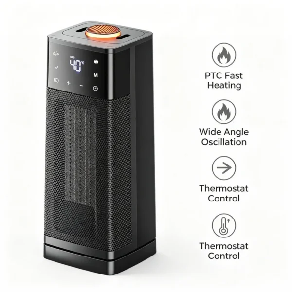 Electric Heater, Portable, PTC - view 5
