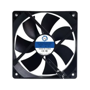 Electric High-temperature Axial Fan, 120x120x25mm, Plastic