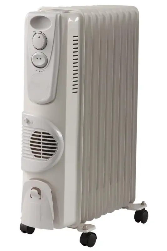 Electric Oil Filled Radiator, 1000W, Metal - view 6