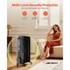 Electric Oil-filled Radiator, 1500W, LED, 24h, Portable - view 4