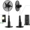 Electric Oscillating Stand Fan, 16/18-Inch, Solar, 12V - view 2
