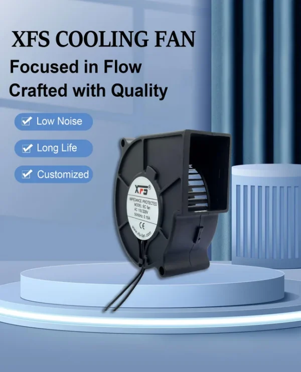 Electric Plastic Axial Fan, 12V/24V, 7530 - view 6