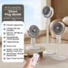 Electric Plastic Floor Fan, Brushless, Portable - view 4