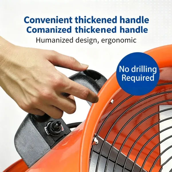 Electric Portable Axial Fan, 14-inch, Aluminum, 220V/380V - view 3