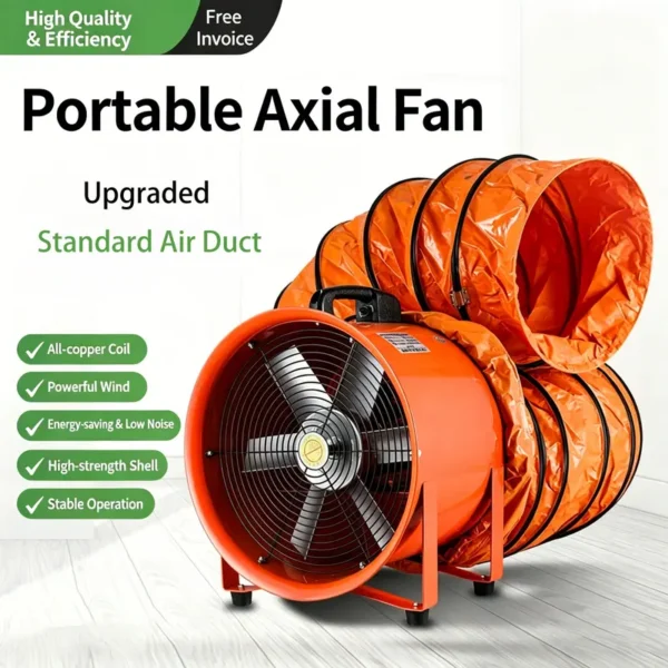 Electric Portable Axial Fan, 14-inch, Aluminum, 220V/380V - view 5
