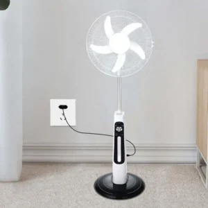 Electric Powered Stand Fan, Solar, 220V