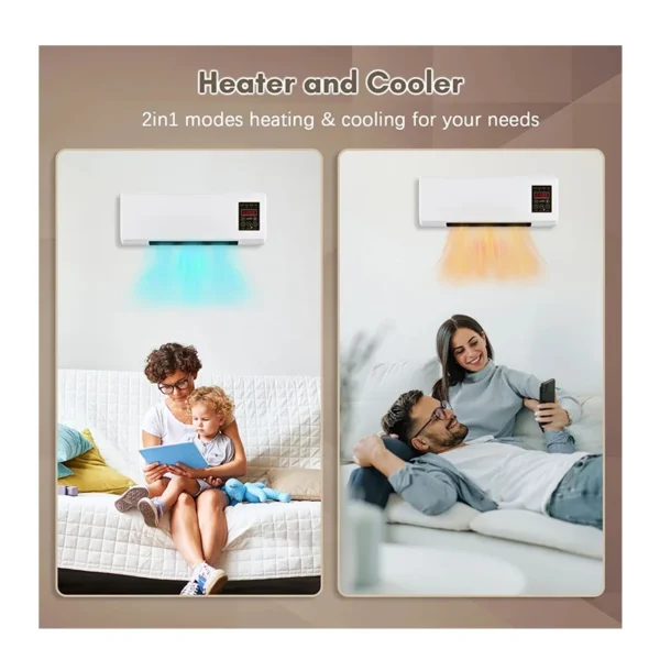 Electric Ptc Ceramic Fan, Portable, Wall, ERP - view 2