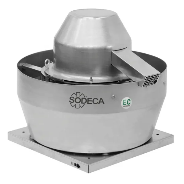 Electric Roof-mounted Extract Fan, SODECA, Aluminum, Roof