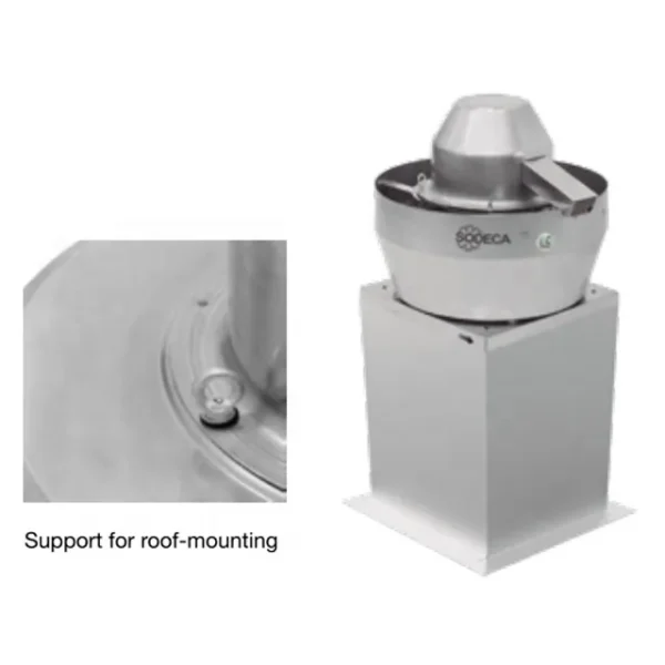 Electric Roof-mounted Extract Fan, SODECA, Aluminum, Roof - view 4