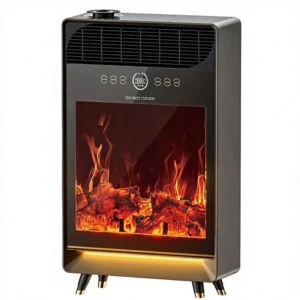 Electric Safety Ptc Fireplace, 12-Hour, 2000 W, Plastic