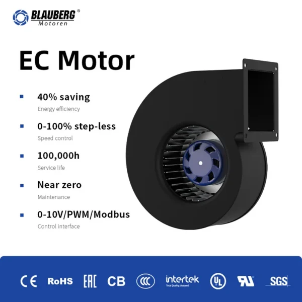 Electric Single Inlet Blower, 180mm, Scroll - view 5