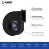 Electric Single Inlet Blower, 180mm, Scroll - view 6