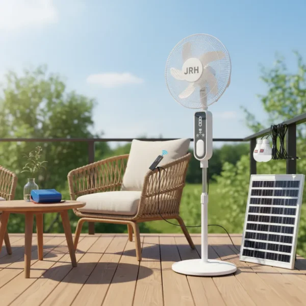 Electric Solar Fan, 12V, Brushless - view 2