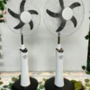Electric Solar Standing Fan, 2200, Plastic, USB - view 2
