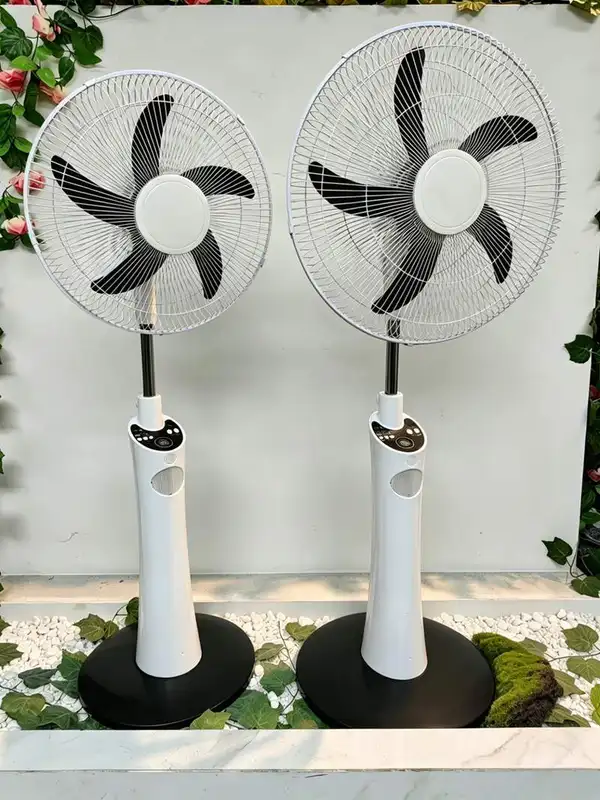 Electric Solar Standing Fan, 2200, Plastic, USB - view 2