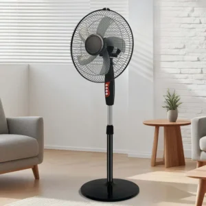 Electric Stand Oscillating Fan, 220V, Plastic