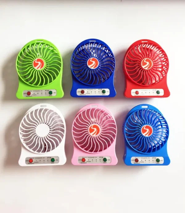 Electric Table Box Fan, USB, Plastic - view 2