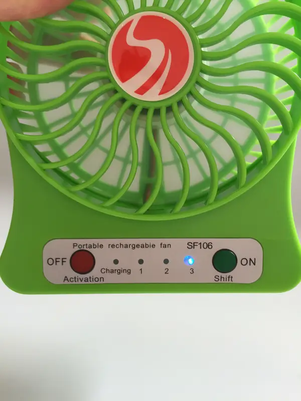 Electric Table Box Fan, USB, Plastic - view 4