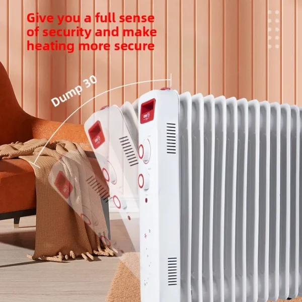 Electric Thermal Oil Radiator, 1500-2000W - view 2