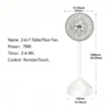 Electric Ventilation Fan, 2-in-1, 70W, Portable, 3-Speed - view 6