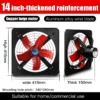 Electric Wall-mounted Axial Fan, 220 V, 1800(m³ - view 2