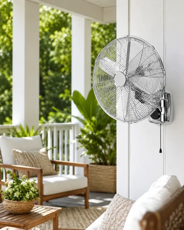Electric Wall Mounted Fan, Metal - view 2