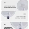 Electric Wall Mounted Fan, Plastic, 16'', 18'' - view 4
