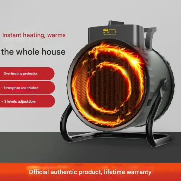 Electric Warm Air Heater, 2KW, PTC, Portable - view 2