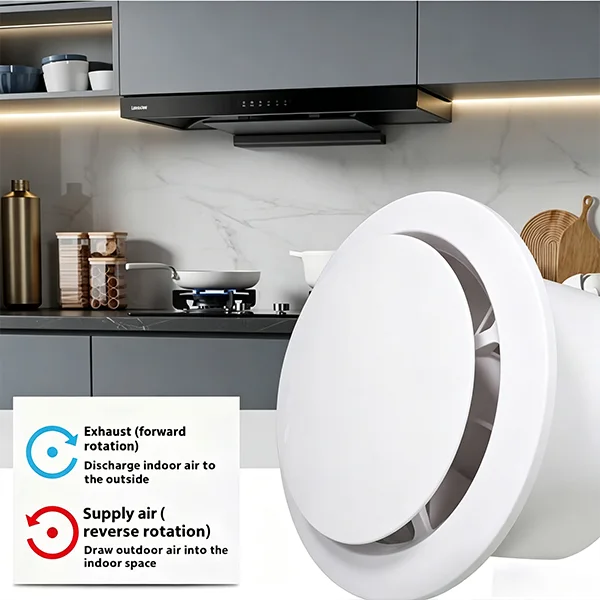Electric Window Exhaust Fan, ABS, 8-Inch, Waterproof - view 2