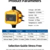 Electronic Pressure Switch Pump, 220V-240V, Plastic - view 5
