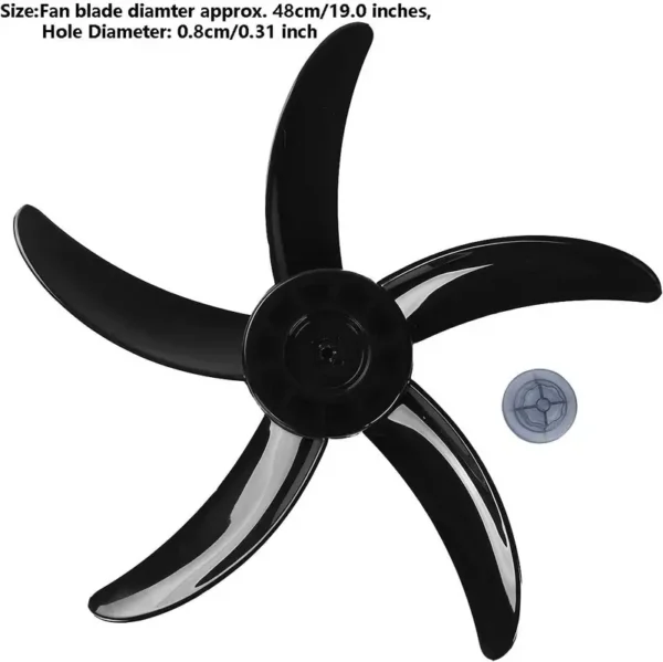 Electronic Stand Floor Fan, Plastic, Electric, Aluminum - view 3