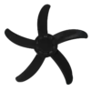 Electronic Stand Floor Fan, Plastic, Electric, Aluminum - view 4