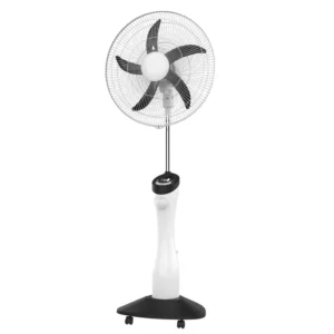 Emergency Oscillating Stand Fan, 18-inch, 12V, 7Ah, 9-speed