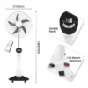 Emergency Oscillating Stand Fan, 18-inch, 12V, 7Ah, 9-speed - view 3