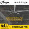 Energy Saving Hvls Fan, PMSM, 24ft, 7.3m, Aluminum