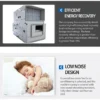 Erv Heat Recovery Ventilator, 200-12000m³, Composite Materials - view 6