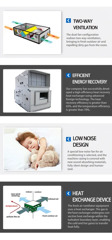 Erv Heat Recovery Ventilator, 200-12000m³, Composite Materials - view 6