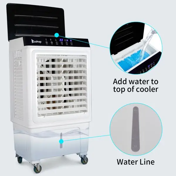 Evaporative Air Cooler, 3-in-1, Portable, 2353, CFM - view 6