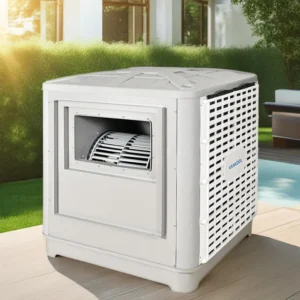 Evaporative Air Cooler, 33%, Electric, Plastic