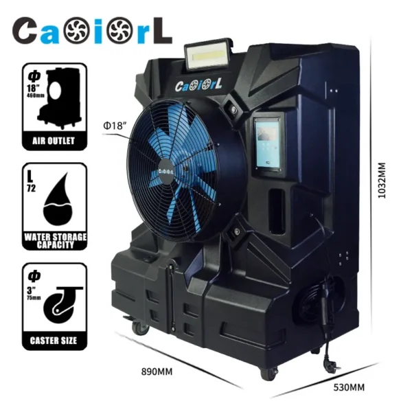 Evaporative Air Cooler, BWC180460, Portable, 200, W/46cm - view 4