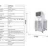 Evaporative Air Cooler, Portable, 220-230V, Water - view 5