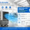 Evaporative Air Cooler, Portable, 220v - view 4