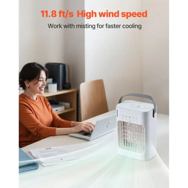 Evaporative Air Cooler, Portable, 4-in-1, 700ml, 0.7H - view 5