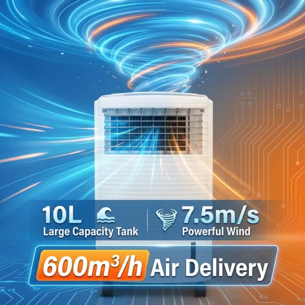 Evaporative Air Cooler, Portable, Solar - view 4