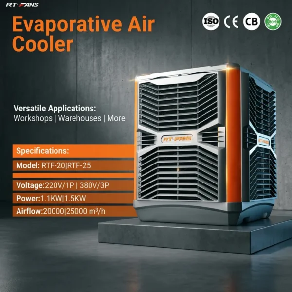 Evaporative Air Cooler, RTFANS, RTF