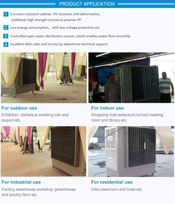 Evaporative Air Tent Cooler, OUBER, 46000m3/h - view 2
