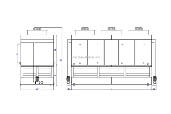 Evaporative Condenser, 220 V, 1000 W - view 3